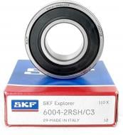 Подшипник SKF радиальный шариковый 6004 2RS