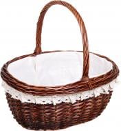 Кошик плетений з текстилем Tony Bridge Basket 43x38x18/42 см ESTR14-7-1