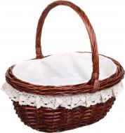 Кошик плетений з текстилем Tony Bridge Basket 33x28x15/35 см ESTR14-7-2