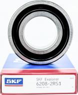 Подшипник SKF радиальный шариковый 6208 2RS Подшипник SKF радиальный шариковый 6208 2RS