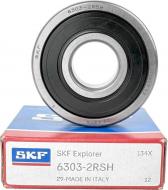 Подшипник SKF радиальный шариковый 6303 2RS Подшипник SKF радиальный шариковый 6303 2RS