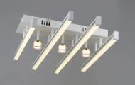 Люстра Valeso LED Nova YH1311/4+3 WT+CH L620хW400хH110 46W 11500Lm 3000K-6500K стальбелый 46 Вт LED-модуль 45203