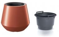 Горшок для цветов Prosperplast HEOS 395х350 мм круглый 32 л бронза Горшок для цветов Prosperplast HEOS 395х350 мм круглый 32 л бронза