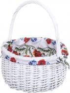 Корзина плетеная с текстилем Tony Bridge Basket 35x18/45 см Easter 19-1-1