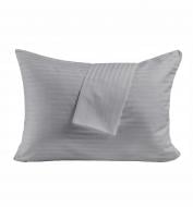 Наволочка Сатин Boston Soft Grey Stripe 70x70 см светло-серый U-tek