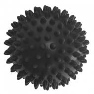 Масажний м'яч EasyFit жорсткий (шипований) 75 мм чорний