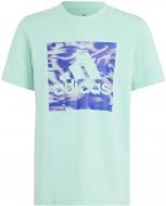 Футболка Adidas IB9159 р.176 бирюзовый