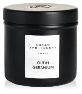 Свеча ароматическая Urban apothecary Travel нишевый аромат Oudh Geranium 175 г