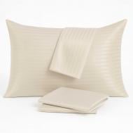 Наволочка Сатин Boston Ivory Beige Stripe 70x70 см бежевый U-tek