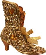 Елочная игрушка Сапожок золотой DL110296D