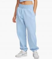 Брюки Nike NSPHNX FLC HR OS PANT DQ5887-441 р. XS голубой