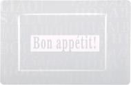 Коврик для сервировки Flamberg Bon appetit! 43,5x28,5 см белый
