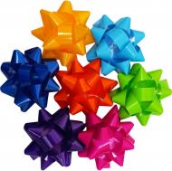 Бантики "звезда" мини с глянцевым эффектом, для оформления подарка 5 см в ассортименте