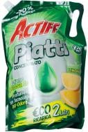 Гель для ручного миття посуду Actiff Piatti In Doypack з екстрактом лимона 2 л