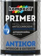 Грунтовка Kompozit антикоррозионная Antikor светло-серый мат 1 кг