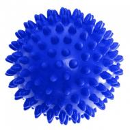Масажний м'яч EasyFit жорсткий (шипований) 75 мм синій