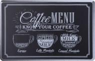 Коврик для сервировки Flamberg Coffee menu 43,5x28 см черный