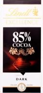 Шоколад LINDT гіркий 85% 100 г (EXCELLENCE)