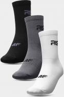 Шкарпетки 4F RL9AW21USOCU063-90S р.39-42 чорний/сірий/білий 3 шт.