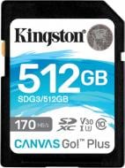 Карта памяти Kingston microSDXC 512 ГБ Class 10UHS-I (SDG3/512GB)