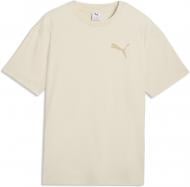 Футболка Puma ESS ELEVATED CAT LOGO Relaxed Tee 63439187 р.S бежевий