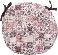 Подушка на стілець Фреска коричнева d40 см La Nuit