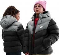 Пуховик детский зимний Nike K NSW TF ADP Puffer Colorblock IB6164-010 р.S черный