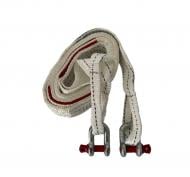 Трос буксировочный Poputchik 4 м 3 т со скобами белый