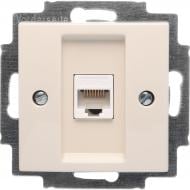 Розетка компьютерная + телефонная ABB Basic 55 кремовый 2561-92-507 DIY