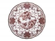 Тарелка обеденная Lefard Jardin Elegant burgundy 21 см 985-256