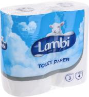 Туалетная бумага Lambi Soft трехслойная 4 шт.