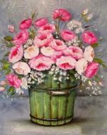 Набор для творчества со стразами на подрамнике Необычный букет 40x50 см 178054 Діамантові ручки