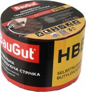 Лента герметизирующая бутилкаучуковая BauGut HBB 75 мм x 3 м бордовая