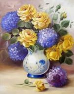 Набор для творчества со стразами на подрамнике Изысканный букет 40x50 см 178060 Діамантові ручки