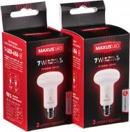 Лампа світлодіодна Maxus Sakura 2 шт./уп. 7 Вт R63 матова E27 220 В 4100 К 2-LED-656