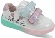 Кеды детские для девочки ТОМ.М р.26 белый с серебристым 9067В