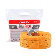 Трос буксировочный CarLife 5,5 м 8 т TR707/P красный