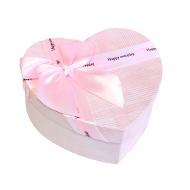 Коробка подарочная розовая с бантом 26х20х10,5 см В330014062