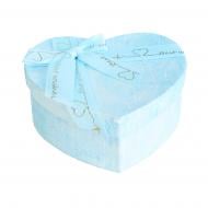 Коробка подарункова бірюзова з бантом 31х24х12 см В330016973