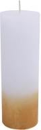 Свеча Цилиндр C07*20/1-1.1-9.2 омбре белая в золоте Luna
