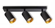 Спот Osram Eternal 3xGU10 чорний із золотим