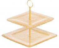 Блюдо двоярусне ARDESTO Golden ice 24.5х23см AR5052