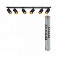 Спот Osram Eternal 6xGU10 черный с золотым