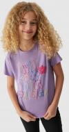 Футболка 4F TSHIRT F0821 4FJAW23TTSHF0821-52S р.122 фиолетовый