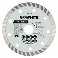 Диск алмазний відрізний GRAPHITE Turbo 115x7,0x22,2 57T315