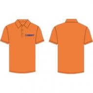 Тенниска-поло с коротким рукавом женская 4XL оранжевый