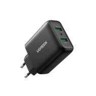 Зарядний пристрій UGREEN CD161 36W QC3.0 USB Fast Charger 3A Black (10216)