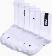 Носки Puma UNISEX LOGO CREW SOCK 3P 94756302 р.43-46 белый 3 шт.