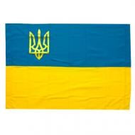 Флаг Украины Прапор П3 нейлон тризуб на паличці (П3Т)