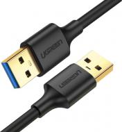 Кабель UGREEN US128 USB-A 3.0 Male to Male Cable 0,5 м чорний (10369)